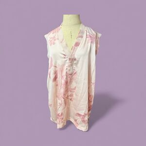 Donna Karan New York Summer Cool Breeze Sleeveless Blouse / SZ: XL / NWT